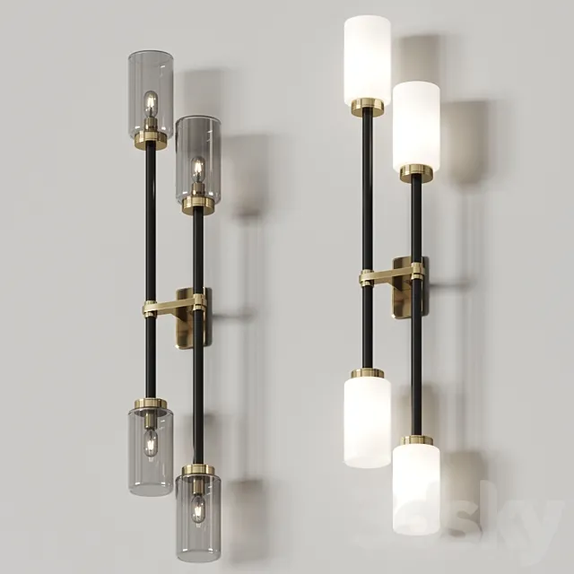 Bert Frank Farol Double Wall Lamp 3D Model