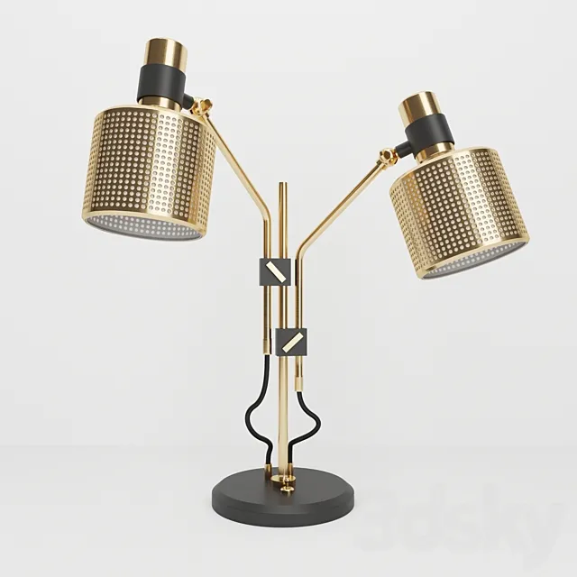 Bert Frank Riddle Double Table Light 3D Model