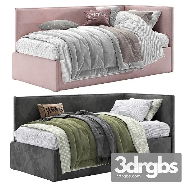 Berto Corner Bed 3D Model Free