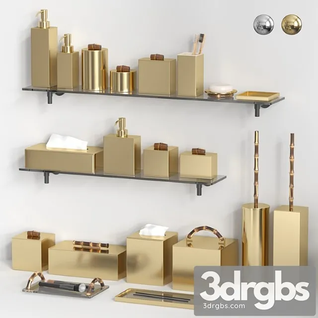 Bertocci Guccio Bathroom Accessories 3D Model Free