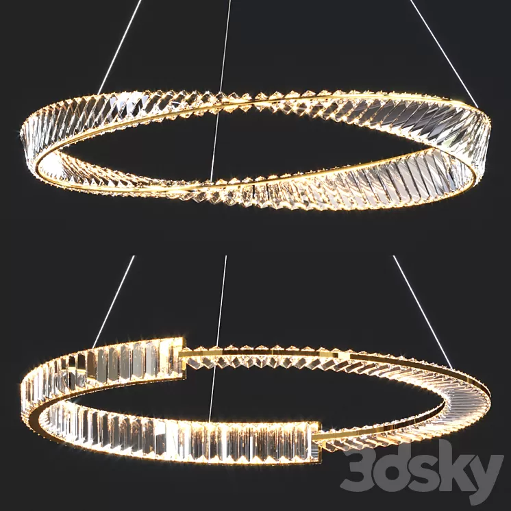 Bertolda ring chandelier 3D Model Free