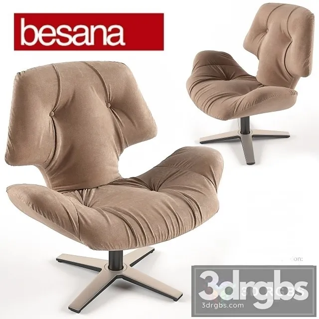 Besana Armchair Master 3D Model Free