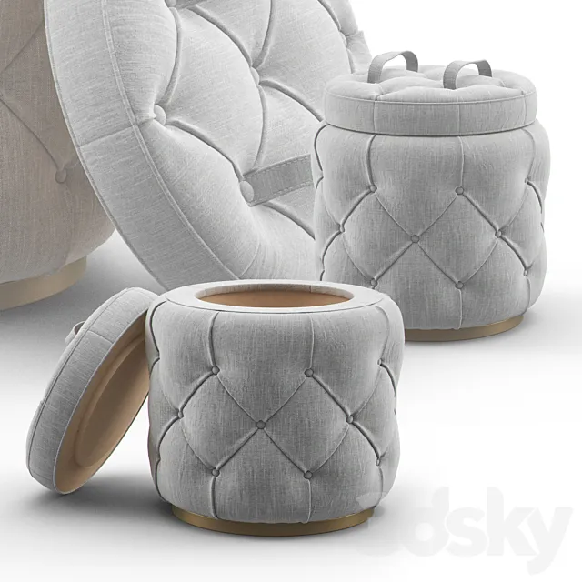 Bespoke Ottoman SB-ALLE-OTT-01009 3DModel