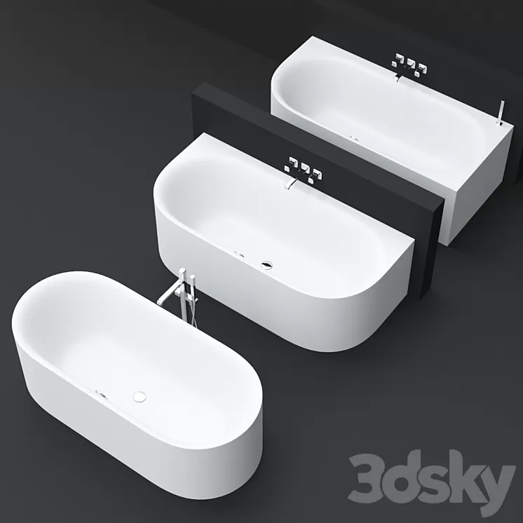 BetteLux Oval bathtubs by Bette 3D Model