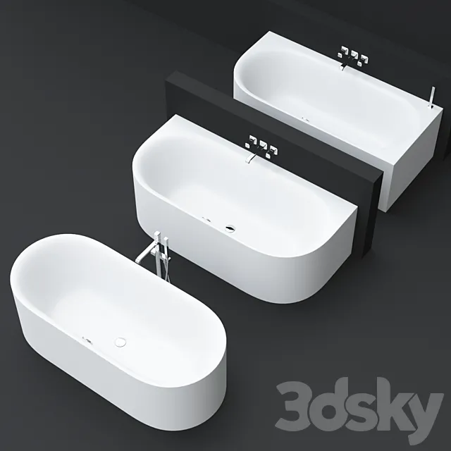 BetteLux Oval bathtubs by Bette 3DModel