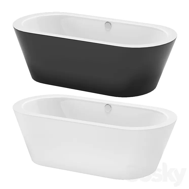 BETTESTARLET OVAL SILHOUETTE BICOLOR 3D Model Free