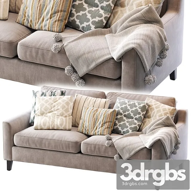 Beverly Upholstered Sofa 3D Model Free