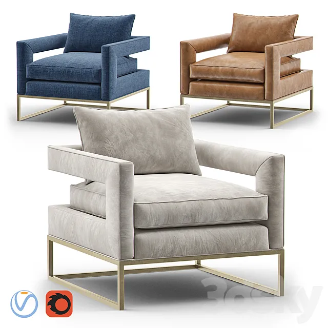 BEVIN Accent Chair 3D Model