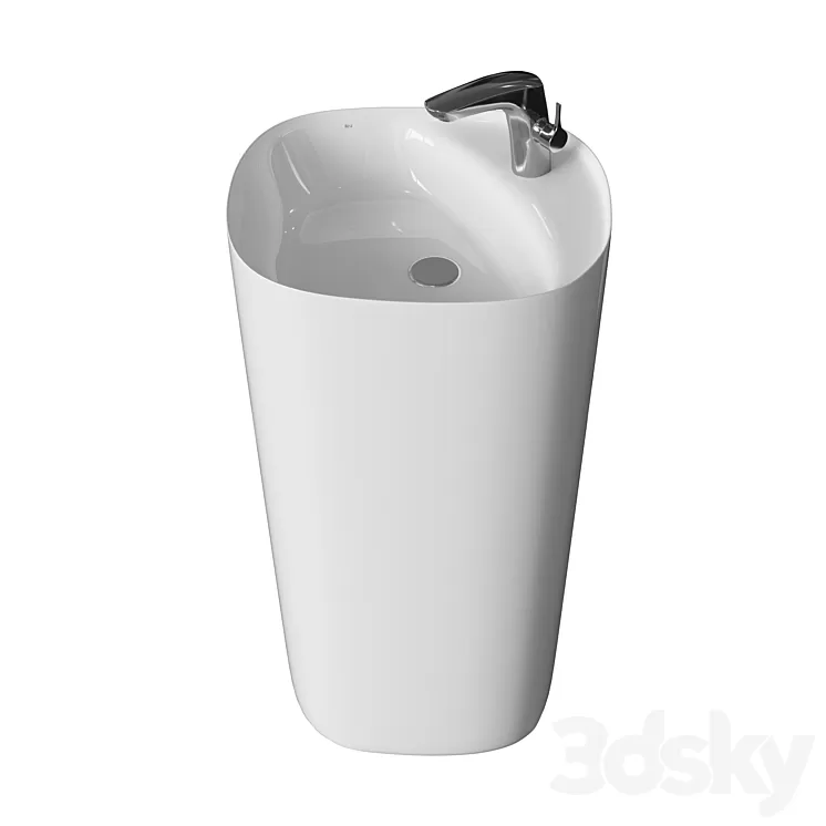 BEYOND REF: 3270B0000 Floor standing washbasin Totem 3D Model Free