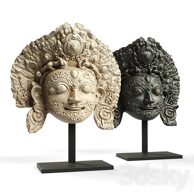 Bhairava face mask sculpture Free Download