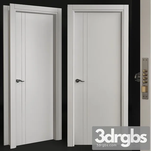 Bianco Noble Belldinni Modern Interior Door 3D Model Free