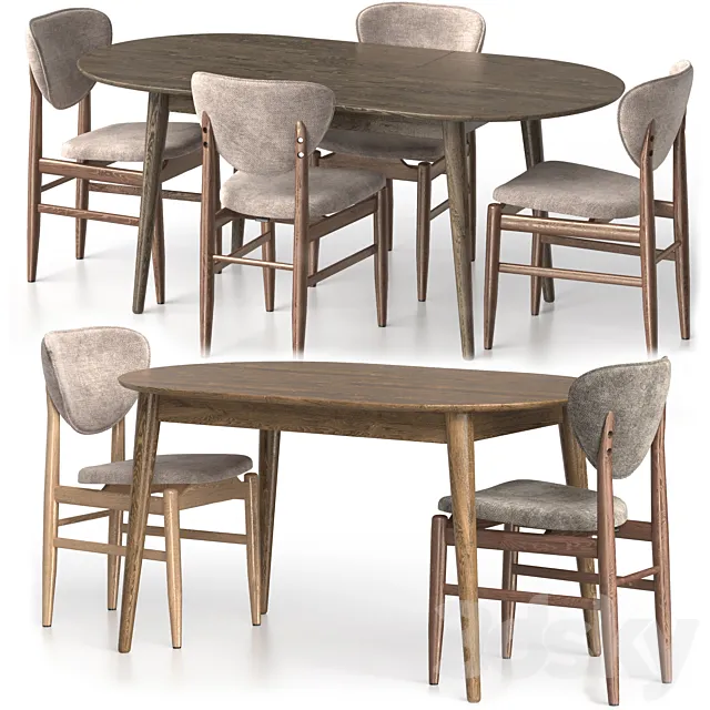Biarritz chair and extendable table Stockholm Deephouse Free Download