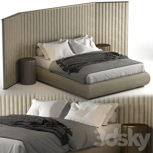 Biarritz Flexform bed 3D Model