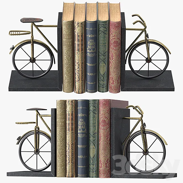 Bicycle Book Ends 3D Model