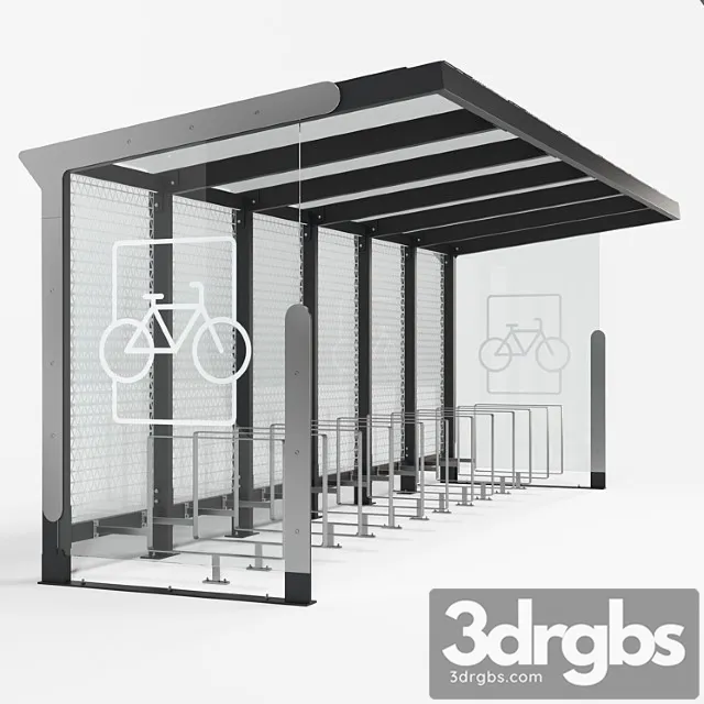 Bicycle parking 3 3D Model Download