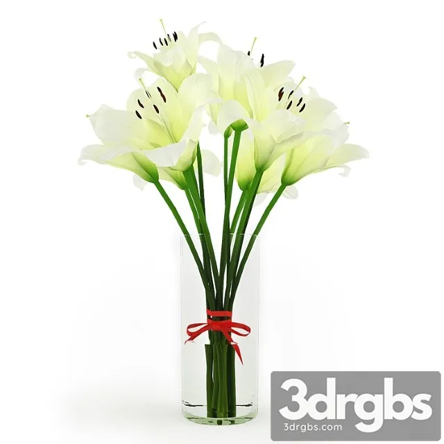 Bielyie Lilii 3D Model Free