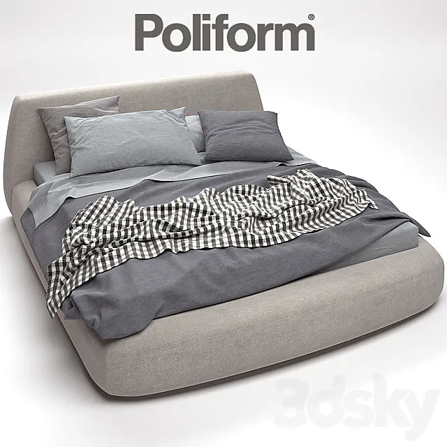 Big Bed Poliform 3DModel