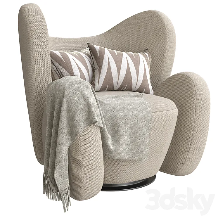 Big Big Lounge Chair 3D Model Free