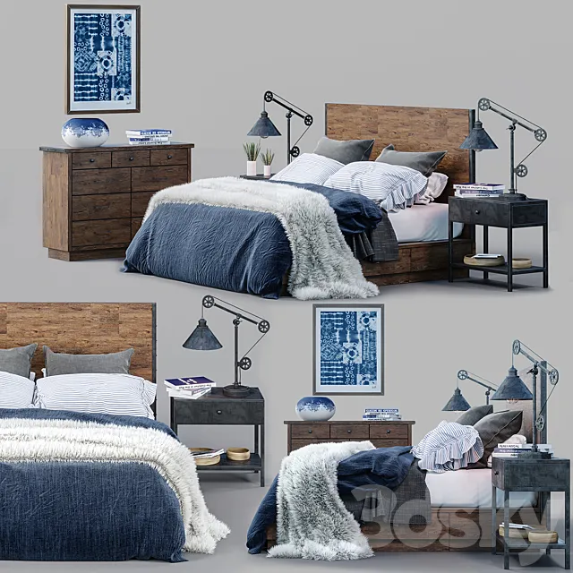 Big Daddy's Antiques Bed Set 3DModel