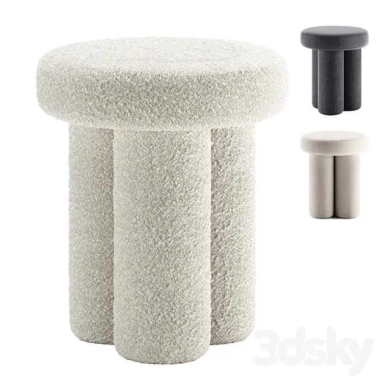 BIG FOOT | Stool by 101 Copenhagen 3D Model Free
