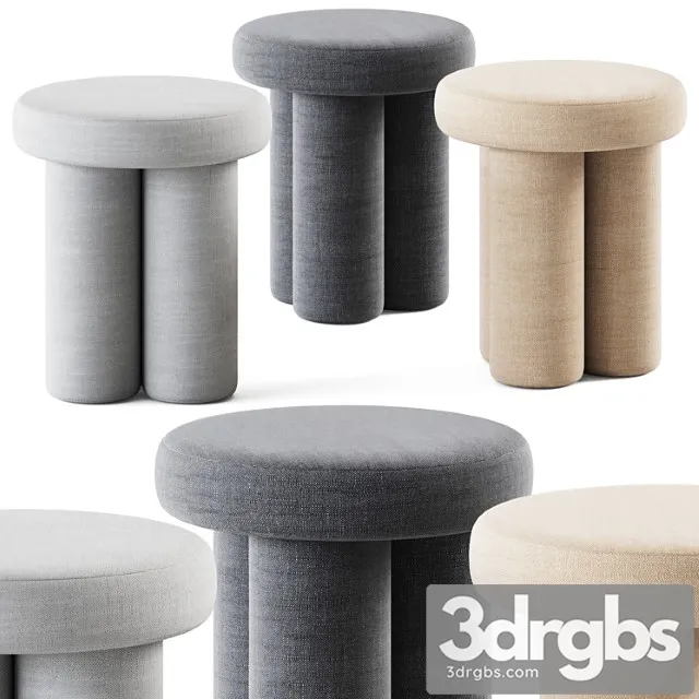 Big Foot Stool By 101 Copenhagen Puf 3D Model Free