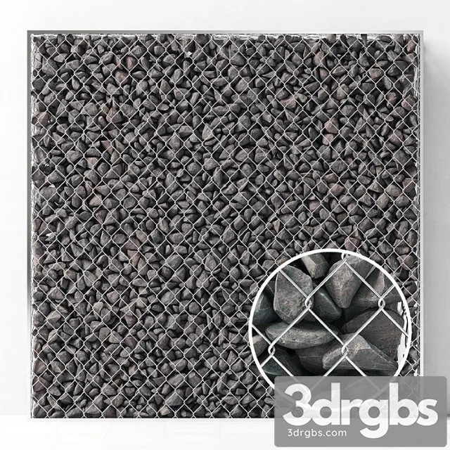 Big Gabion With Stone 3D Model Download