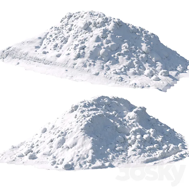 Big pile of snow 5 3D Model