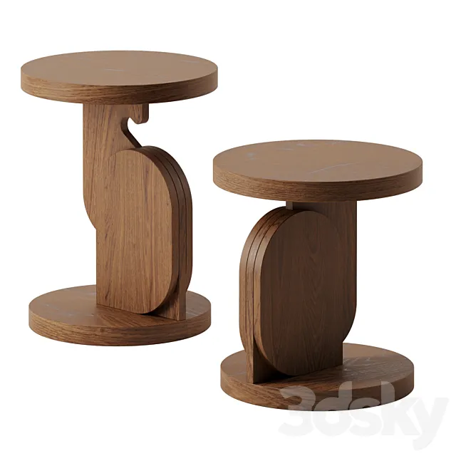 Bijou side tables by Linteloo 3DModel