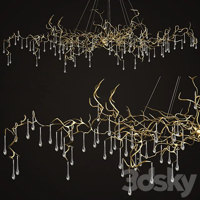 Bijout Oval Chandelier by Serip Lighting Free Download