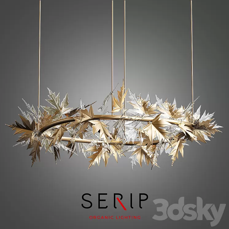 Bijout Oval Chandelier by Serip Lighting 3D Model