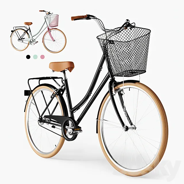 Bike Vintage Ladies Deluxe 3D Model