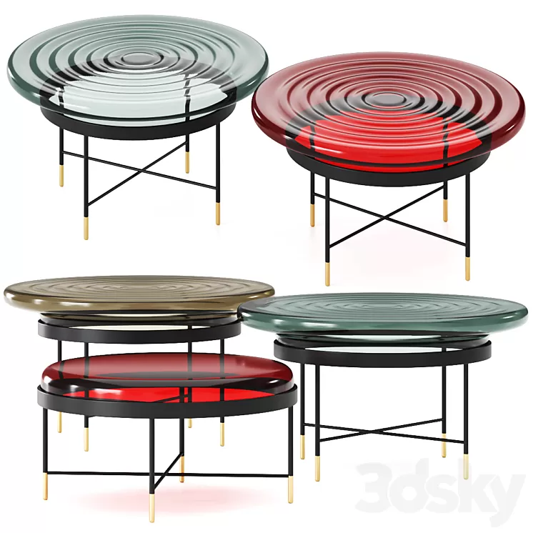 Bilboquet by Roche Bobois Coffee Table 3D Model Free