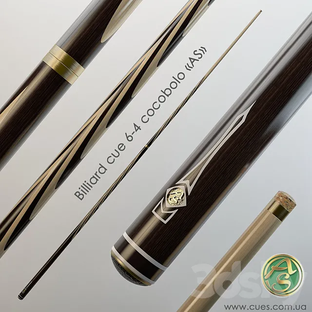 Billiard cue company "AS" 3D Model