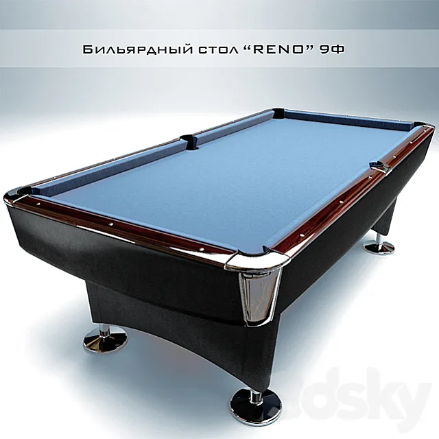 BILLIARD TABLE _ POOL "RENO" 9 F 3DModel