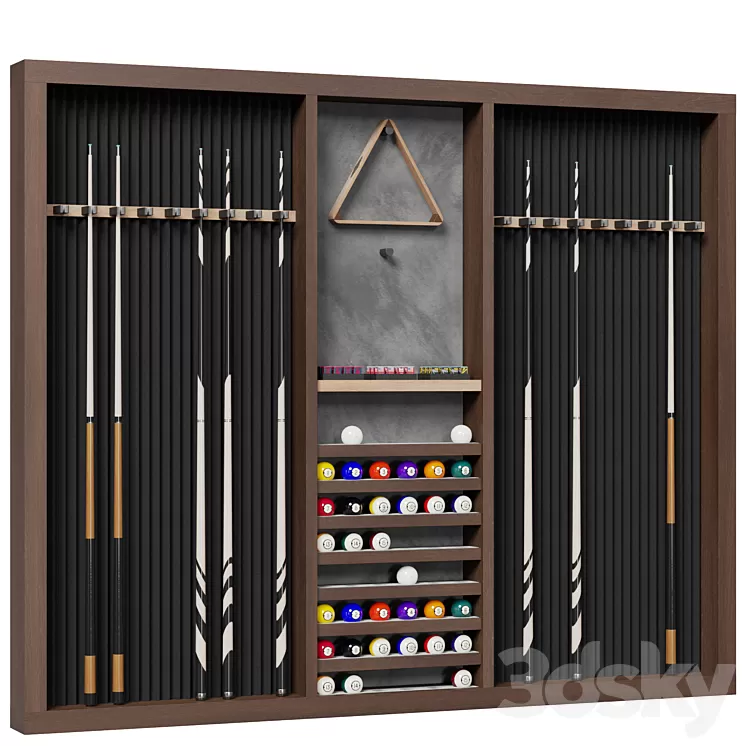 Billiard Wall Rack