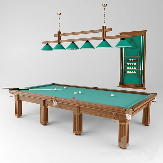 Billiards 3D Model
