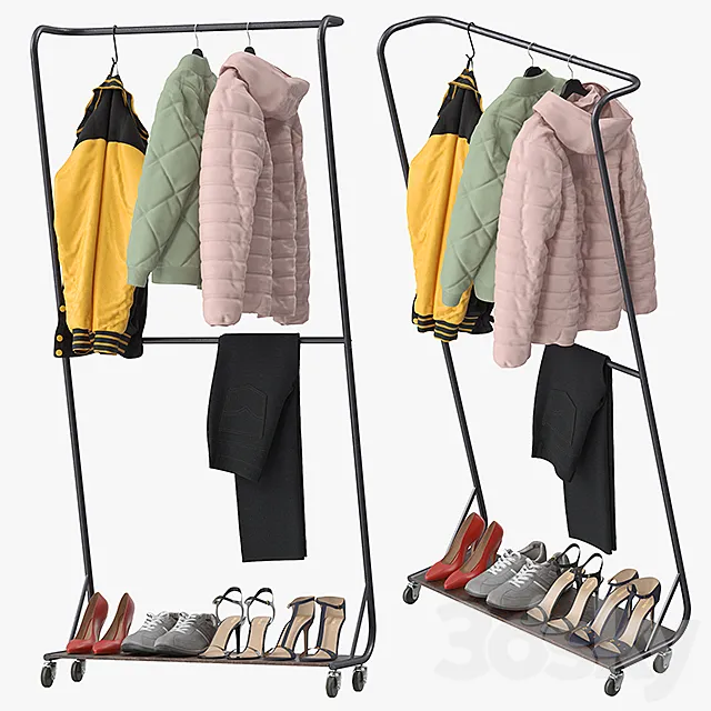 Billie Clothing Rack 3DModel