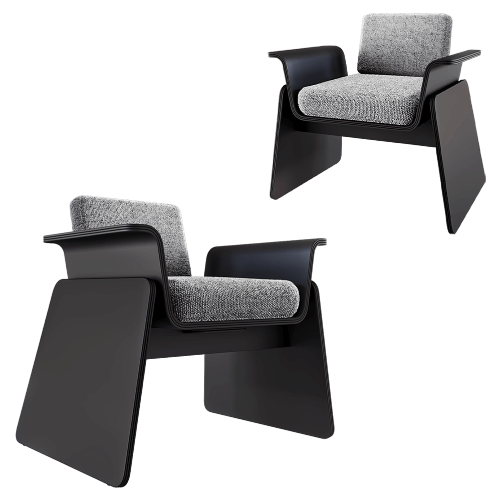 Bino home - Armchair Base bend 3D Model