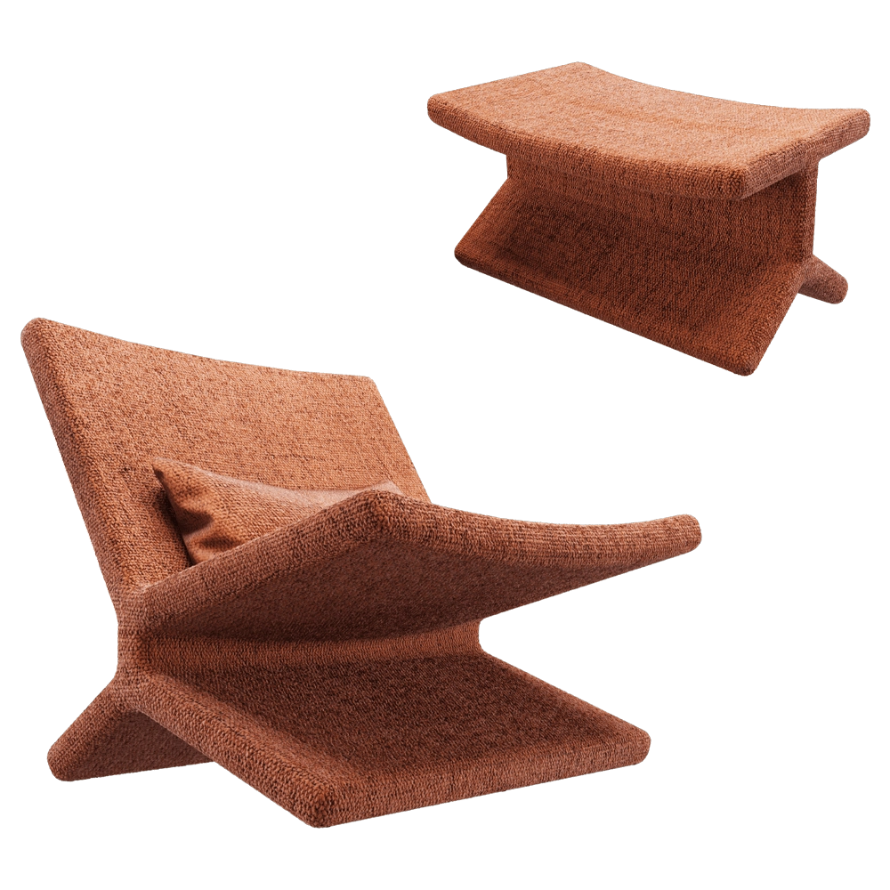 Bino home - Armchair Plain 3D Model