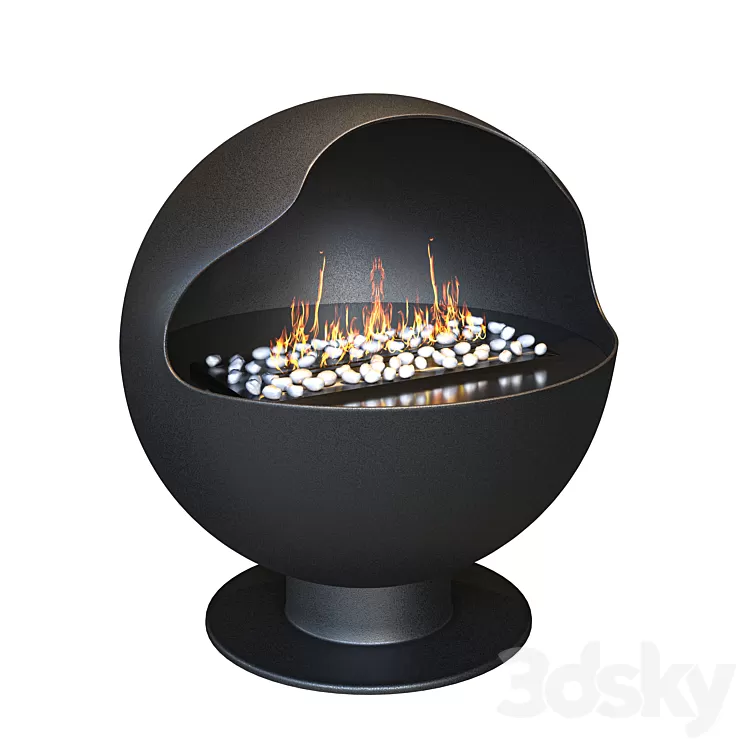 Bio fireplace Lux Fire Johnny 3D Model Free