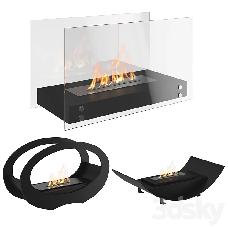 Bio fireplaces 3D Model