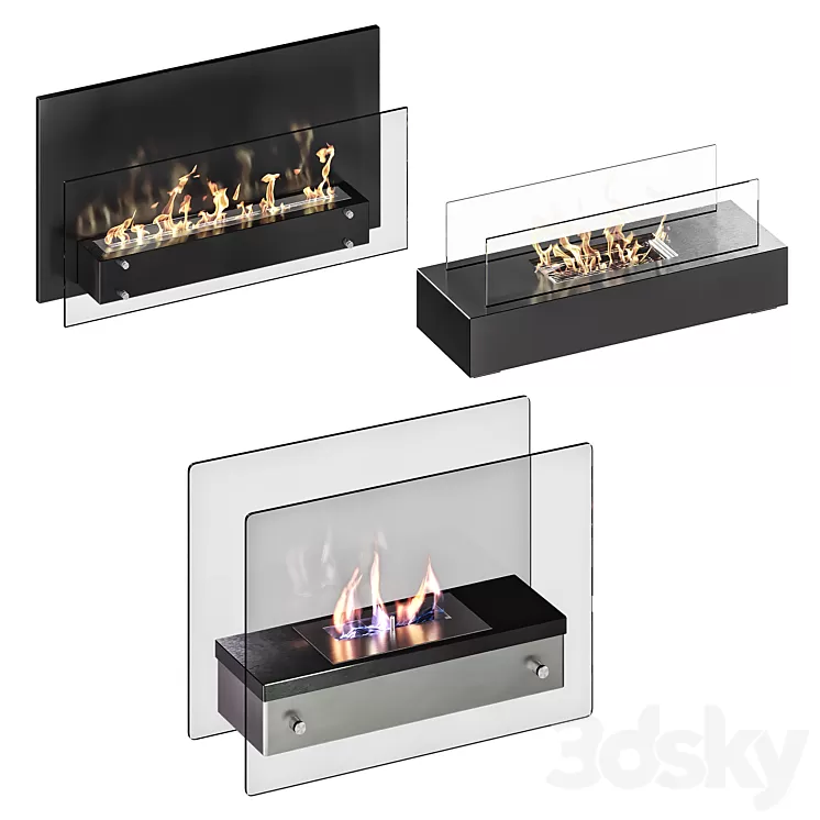 Bio fireplaces 3D Model Free
