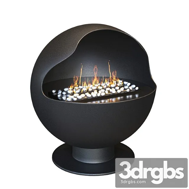 Biofireplace Lux Fire Johnny 3D Model Free