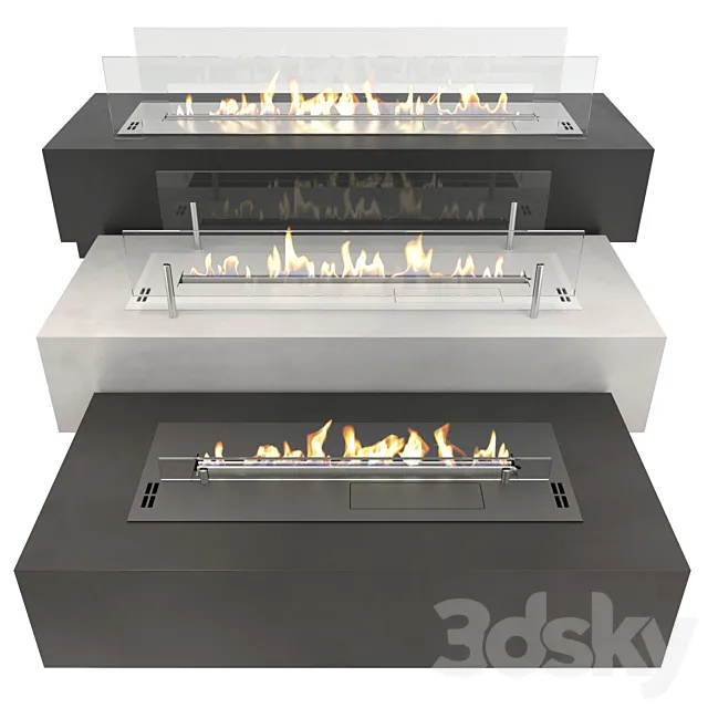 Biofireplace Planika FLA3 3D Model