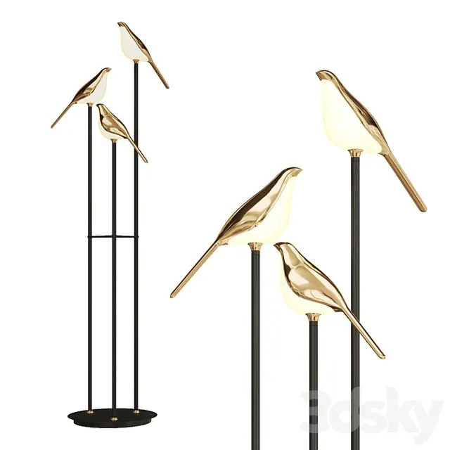 Bird Shaped Floor Lamp NOMI Floor Free Download