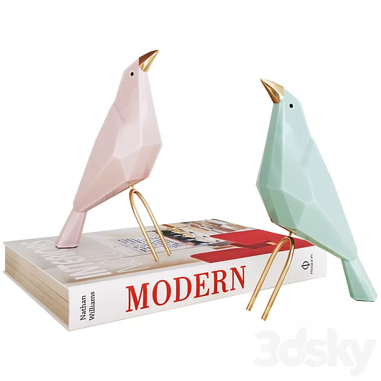 Birds Decor 3D Model Free