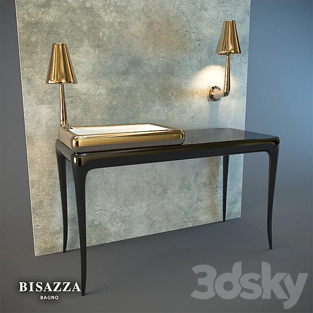 Bisazza bagno _ Large Gloss Table 3D Model