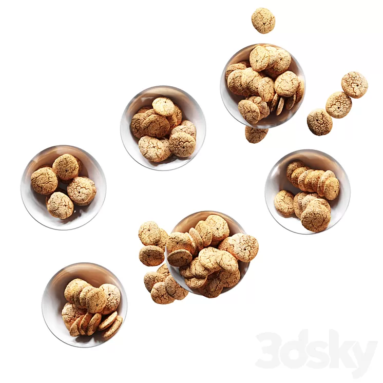 Biscuit. 6 models 3D Model