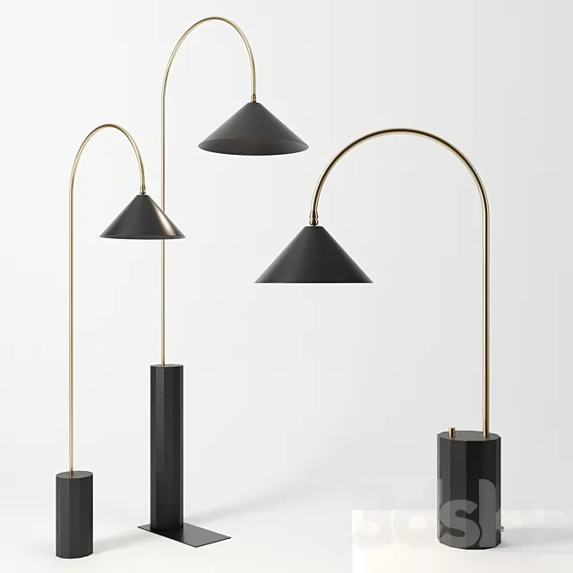 BISHOP lamps by Coil & Drift 3DModel