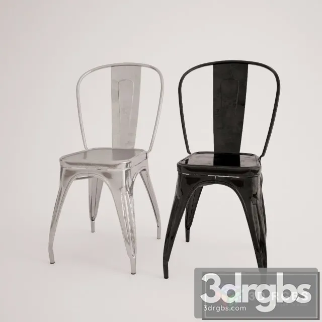 Bistro Gunmetal Chair 3D Model Free